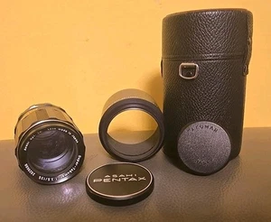 Asahi Super-Takumar 1:3.5/135 Camera Lens W Lens Hood And Case/Great Condition - Picture 1 of 10