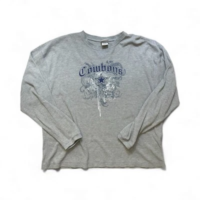 Camisa Térmica Manga Larga Waffle Vaqueros Oficiales Y2K Talla 2xl Para Hombre’s Foto 1 de 4