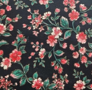 Fabric - Lot Of 9 Fat Quarters Of Vintage Joan Kessler Floral Concord Fabrics - Picture 1 of 6