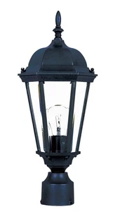 Maxim Lighting 1001BK Westlake 19" Outdoor PostMount in Black - Picture 1 of 2