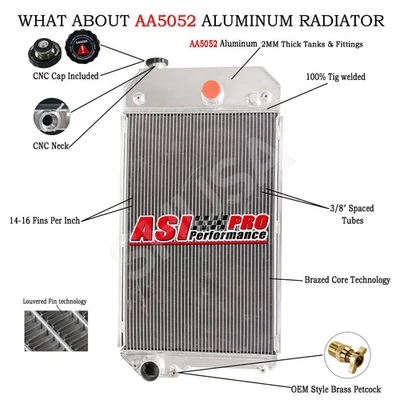 Radiador de 6 filas 2485B297 para generador Perkins 1104D-E44TA sin enfriador de aceite EE. UU. Foto 1 de 4