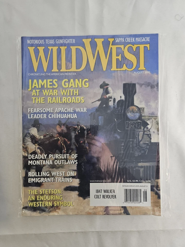 Wild West Magazine August 2000 sleeved Nm - Image 1 of 1