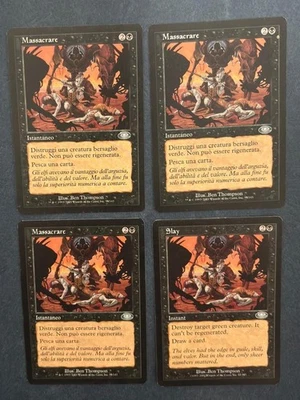 MTG 4X PLANESHIFT SLAY ~ ITALIAN + ENGLISH MAGIC THE GATHERING UNCOMMON BLACK - Image 1 of 4