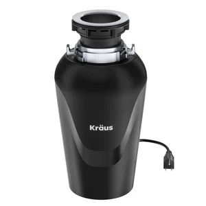 Kraus KWD100-75 WasteGuard 3/4 HP Continuous Garbage Disposal - Black - Picture 1 of 12