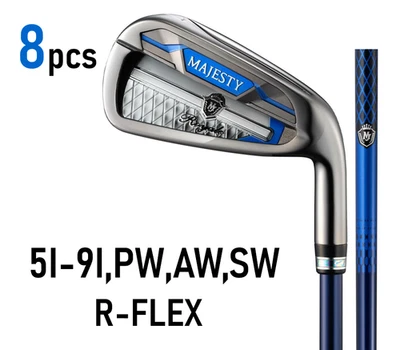 MAJESTY ROYALE IRON SET #5-PW + AW + SW R-FLEX LV550 GRAPHITE MENS 8 CLUBS - Image 1 of 4