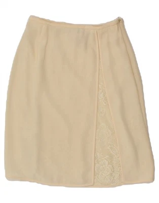 VALENTINO Womens A-Line Skirt IT 40 Small W26  Beige Viscose CD24 - Image 1 of 3