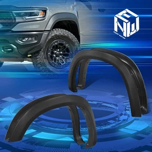 For 19-24 Ram 1500 Pickup 4Pcs Factory Style Wheel Fender Flares Textured Black - Picture 1 of 8