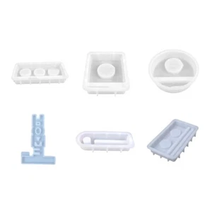 Square Candlesticks Silicone Molds Round Holder Resins Molds Decorations - Picture 1 of 14