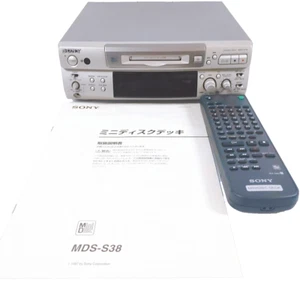 Sony MDS-S38 MD Deck MD Player Recorder voll funktionsfähig AC100V JP Fernbedienung - Bild 1 von 10