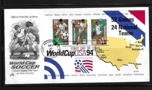 US SC # 2837 World Cup USA 94 , Souvenir Sheet  . Artcraft Cachet - Picture 1 of 1