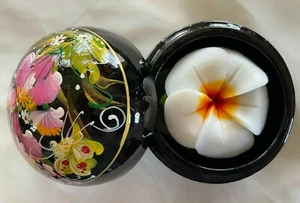 🌹Frangipani Jabón de Exhibición Tallado a Mano 3" Regalo Día de la Madre, 100% Hecho a Mano🌹 - Imagen 1 de 12