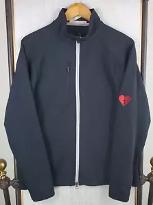 ZERO RESTRICTION Size Medium Mens Full Zip Softshell Jacket Performance Black - Picture 1 of 15