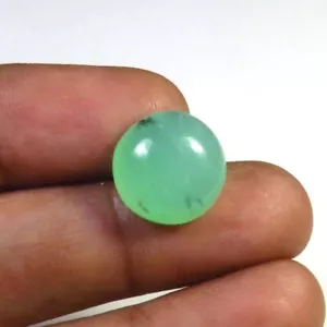 Chrysoprase Round Cabs Loose 13mm 9cts Natural Green Chrysoprase Gemstone CY-47 - Picture 1 of 10