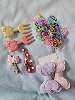 Sanrio NUEVO Pinzas para el cabello Accesorio para el cabello HELLO KITTY & Friends Corbatas para el cabello para niños Foto 1 de 4