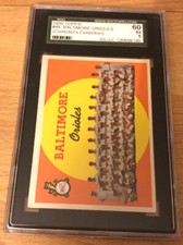 1959 Topps Baltimore Orioles Baseball Card #48 Graded SGC 60 EX 5