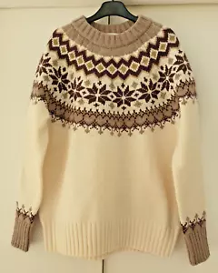 BODEN NWT Fair Isle Jumper - Warm Ivory - UK 22 - K0690 rrp £130 - Picture 1 of 5