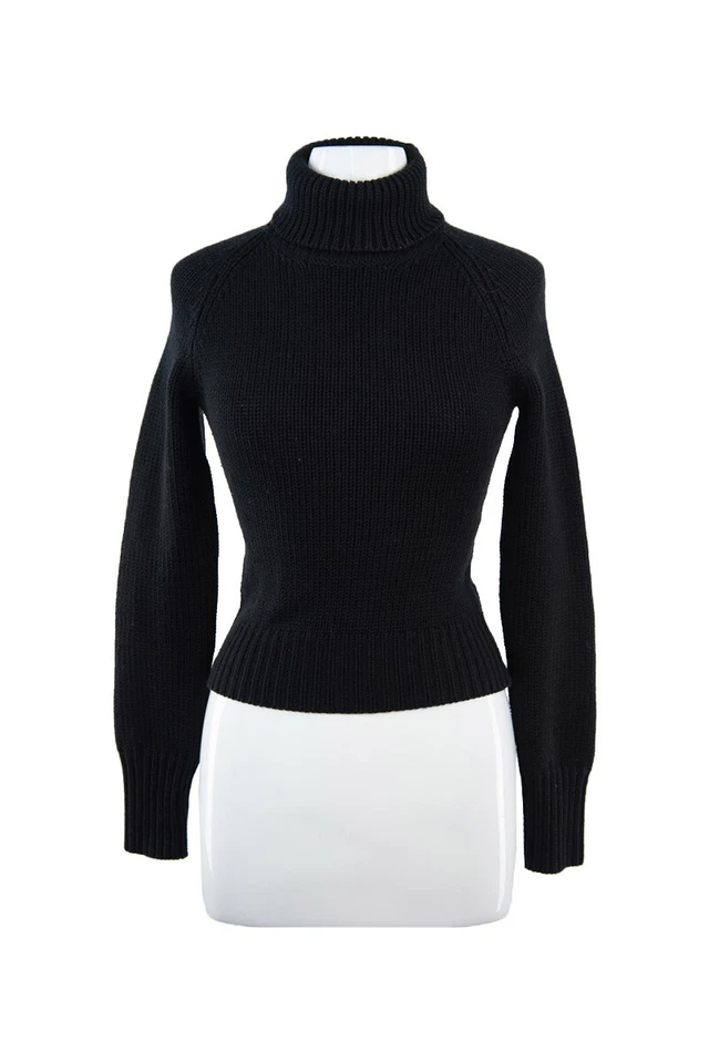Paul Smith Women Sweaters Turtlenecks MED Black Wool - Image 1 of 2