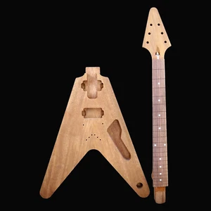 Flying V 58 Style Body - Complete Body+Neck Kit - Mahogany/Korina Options - Picture 1 of 4