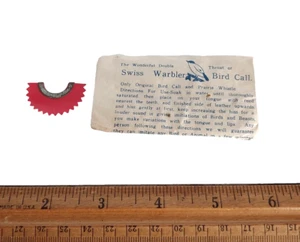 10 Vintage Wonderful Double Throat Swiss Warbler Bird Calls Prairie Whistles - Picture 1 of 4
