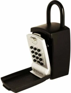 Push Button Lockbox Large Capacity Key Storage Lock Box Alpha Numeric Key Safe - Picture 1 of 4