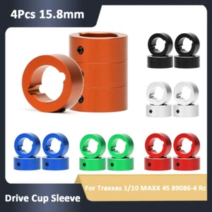 4 Stück 15,8 mm Antriebsbecherhülsen für Traxxas 1/10 Maxx 4S 89086-4 RC Autoteile AEU - Bild 1 von 25