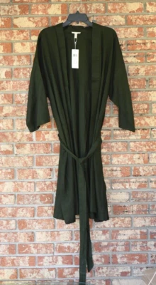 Eileen Fisher High Collar Green Long Sleeve Linen Jacket Size 2X NWT - Image 1 of 3