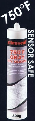 X'traseal Gasket Sealant  GREY, HIGH TEMPERATURE RTV Silicone, 300gm Cartridge - image 1 of 4