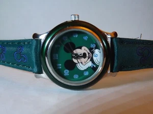 Disney Store Women Vintage Mickey Mouse Watch (Mickey Ears on Band)-Retired-New - Picture 1 of 13