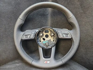 Audi A4 8W A5 F5 mint condition S multifunction leather steering wheel soul - Picture 1 of 10