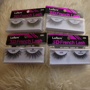 NIB Laflare 3D French Lash 100% Handmade Luxurious Soft  lot of 4 - Picture 1 of 7