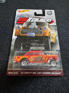 2016 Hot Wheels '55 Chevy Bel Air Bad Gasser Real Riders - Picture 1 of 2