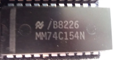 12 Stück MM74C154N CMOS 4-Line to 16-Line Decoder/Demultiplexer DIP24 - Bild 1 von 4