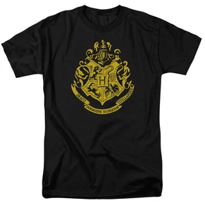 HARRY POTTER HOGWARTS CREST Licensed Adult Men's Graphic Tee Shirt SM-6XL - Picture 1 of 2