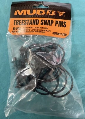 10 Pack Muddy Tree Stand Snap Pin Eliminate Noise Universal Fit Most LadderStand - Image 1 of 4