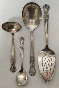 4 Wm Rodgers Pie/Cake Server, Serving Spoon And Gravy Spoon - Picture 1 of 12