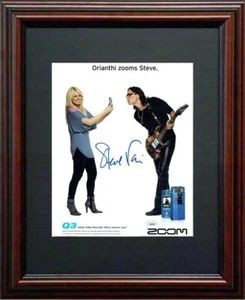 Steve Vai JSA Foto Firmada enmarcada 8x10 David Lee Roth Band Guitarrista Automático - Imagen 1 de 1
