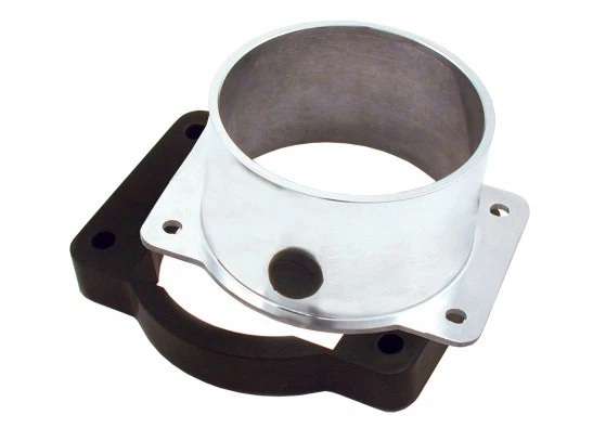 Adaptador de sensor de flujo de aire de masa de admisión de aire de 4" para aluminio pulido MitsubIshi Foto 1 de 1