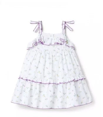 Vestido floral Janie and Jack para niñas con dobladillo con volantes talla 14 detalle púrpura nuevo con etiquetas $69 Foto 1 de 4