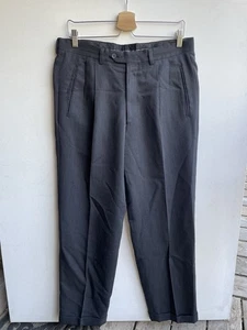 Vintage Giorgio Armani La Collezioni Plissee Wollhose Herren Grau Taille 34 - Bild 1 von 6