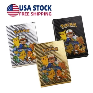 Neu MEHRFARBIG 55 Stück Pokemon Karten Foil Card TCG GX Vmax GX Karte Charizard Rare - Bild 1 von 24