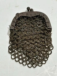 Antique Victorian Chain Mail Chain Purse - Picture 1 of 3