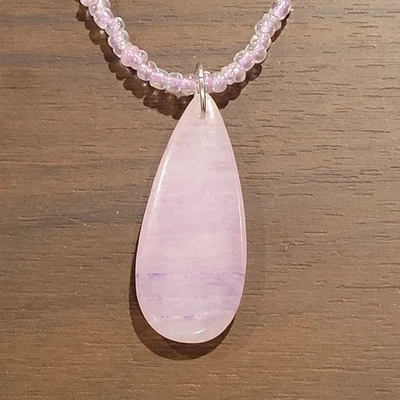 Collar de ágata lavanda Foto 1 de 4