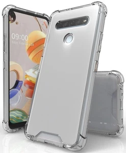 AquaFlex Transparent Anti-Shock Clear Phone Case Slim Cover for LG K61 - Picture 1 of 5