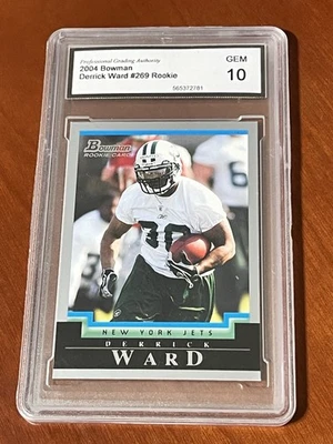Derrick Ward Rookie (Graded PGA Gem Mint 10) 2004 Bowman #269 - Image 1 of 2