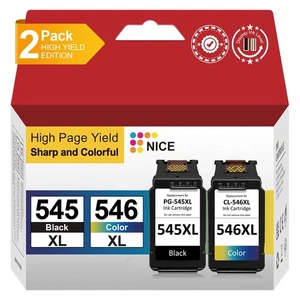 🔴Wkłady do Canon PG-545 + CL-546 PIXMA MG2550 MG2555 MG2950 TS3150 TS3150 - Zdjęcie 1 z 12