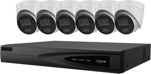 Brand 4K 8CH PoE IP Camera Kit 4K NVR W/2TB 6PC 4MP IP Camera 2.8mm NO Cable - Picture 1 of 7