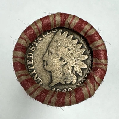 💰 Rollo de centavos de trigo - indio 1862 en un extremo, Lincoln 1939 en el otro 💰 Foto 1 de 3