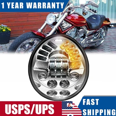 Faro delantero LED para Harley Davidson V-Rod VRod VRSC VRSCA VRSCR Foto 1 de 4
