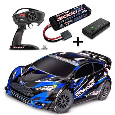 Traxxas TRX74154-4-BLU  Ford Fiesta ST Rally Brushless BL-2s + 3000 Lipo + USB - Bild 1 von 4