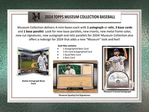 2024 Topps Museum Collection Baseball Hobby Mini Box - Picture 1 of 5